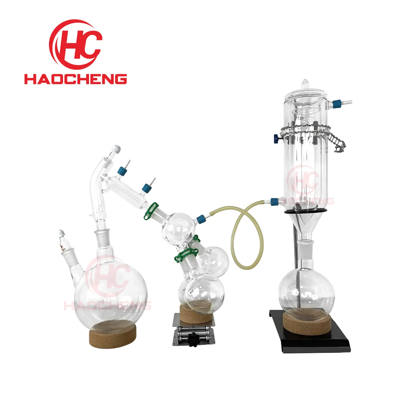 Cheap 2l lab distillstion equipment short path distillation flasks