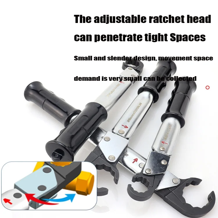 Open End Wrench Copper Cap Bell Mouth Tool St-02l Ratchet Torque Wrench Combination High-precision Air Conditioning Repair Tool