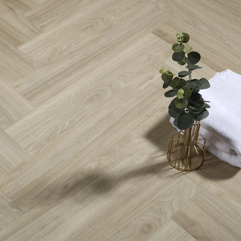 Herringbone Wood Texture Rigid Core Vinyl SPC Flooring Unilin Click Wear Resistant Modern Indoor Parquet for Apartments