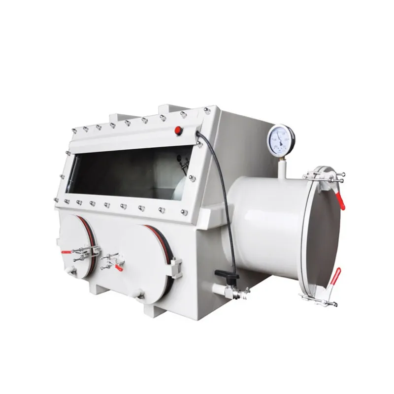 VGB-1 Laboratory Application L600*W450*H420mm Compact Stainless Steel Vacuum Glove Box for Sale