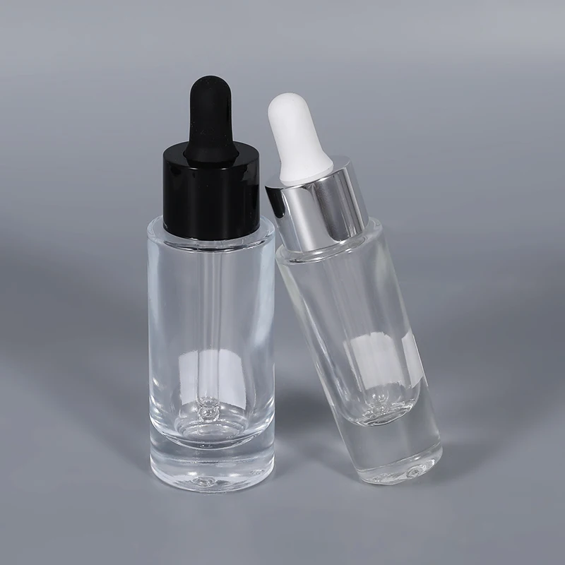 Hot selling 15ml 30ml 50ml essential oil essence clear glass dropper bottle