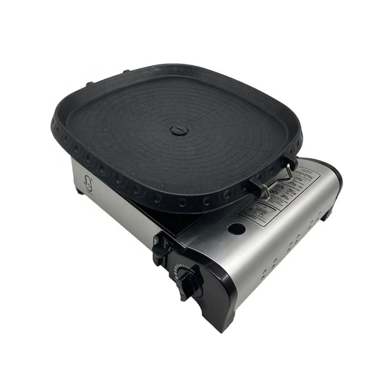 Smokeless Non-stick  Square Maifan Stone BBQ Grill Pan