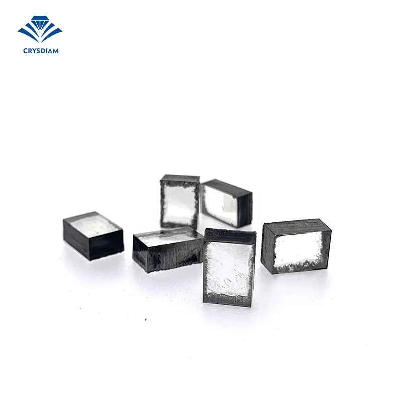NINGBO CRYSDIAM Rectangular 10-10.5ct cvd uncut diamond cvd diamond cvd diamond rough