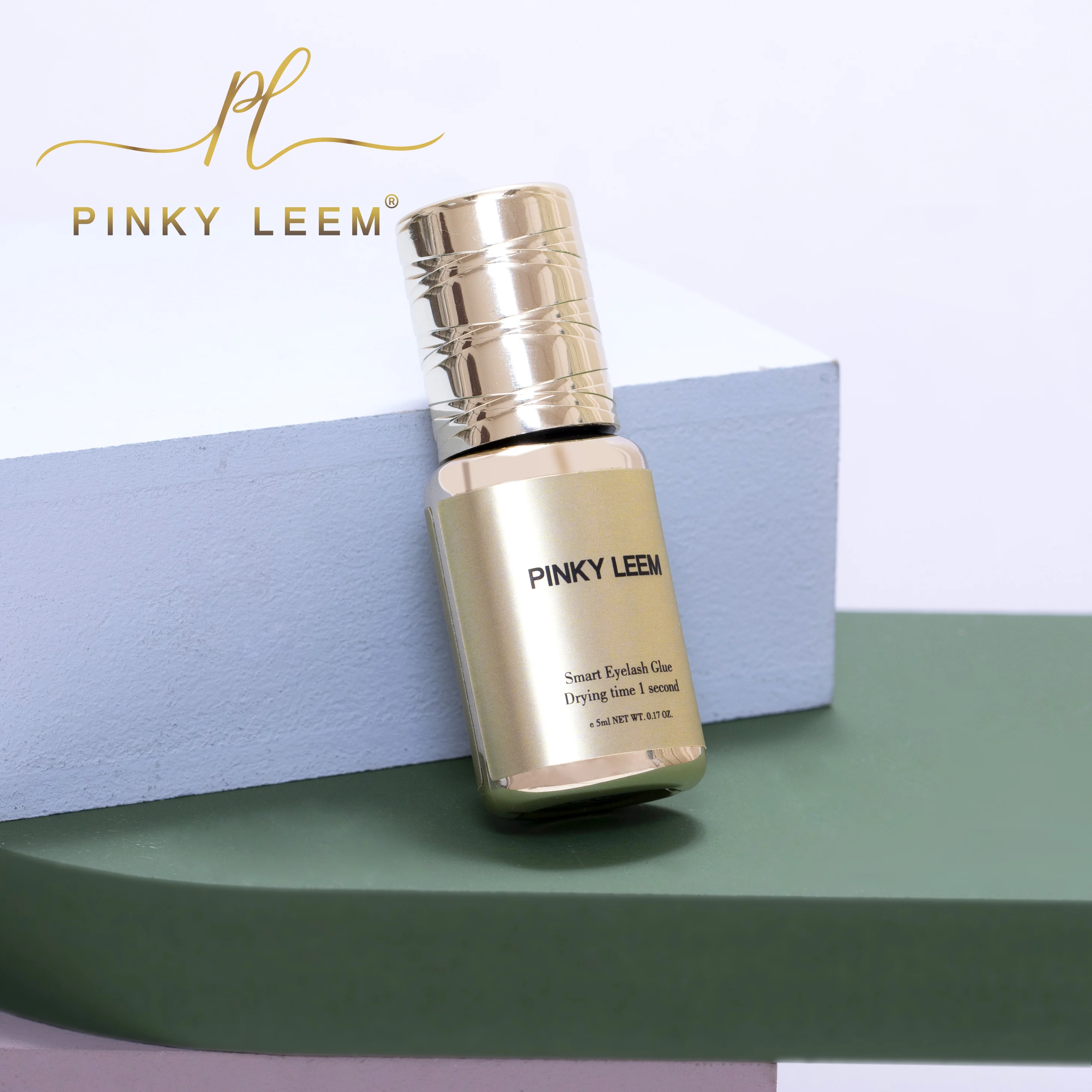 Pinky Leem Custom Wholesale Tacky Eyelash glue Eyelash Extensions japan made fast dry lash sensitive eyelash glue