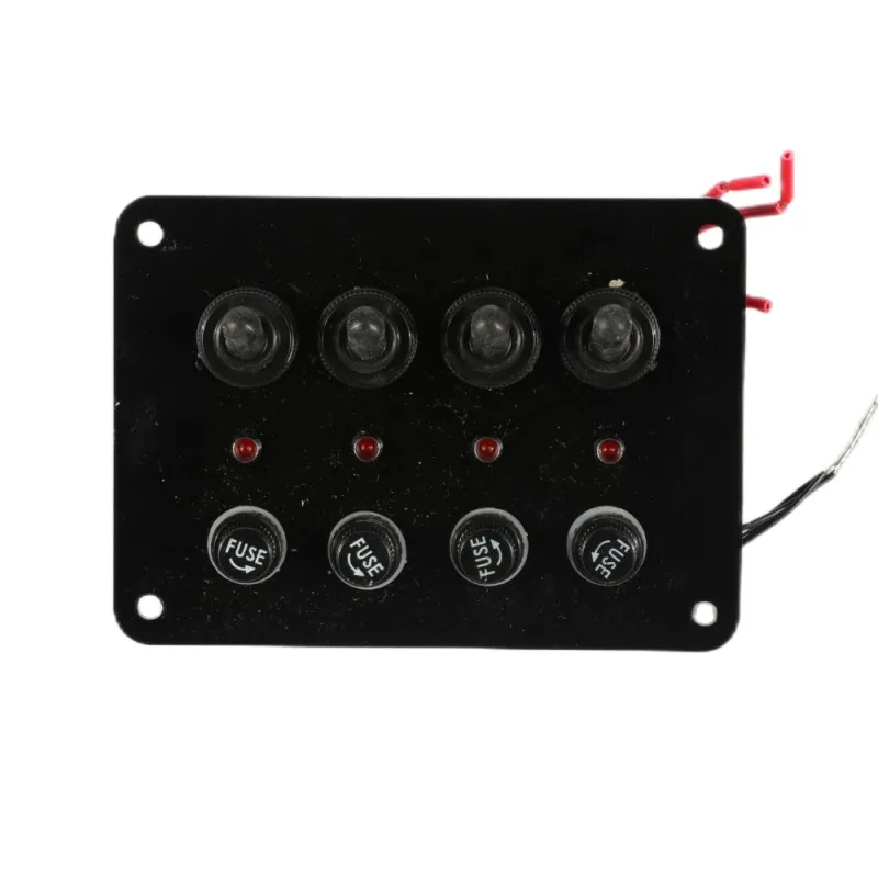 Кулисный переключатель 12V 24V Вкл/Выкл красный светодиодный выключатель света 4 Pin SPST для автомобильные грузовик лодка морской