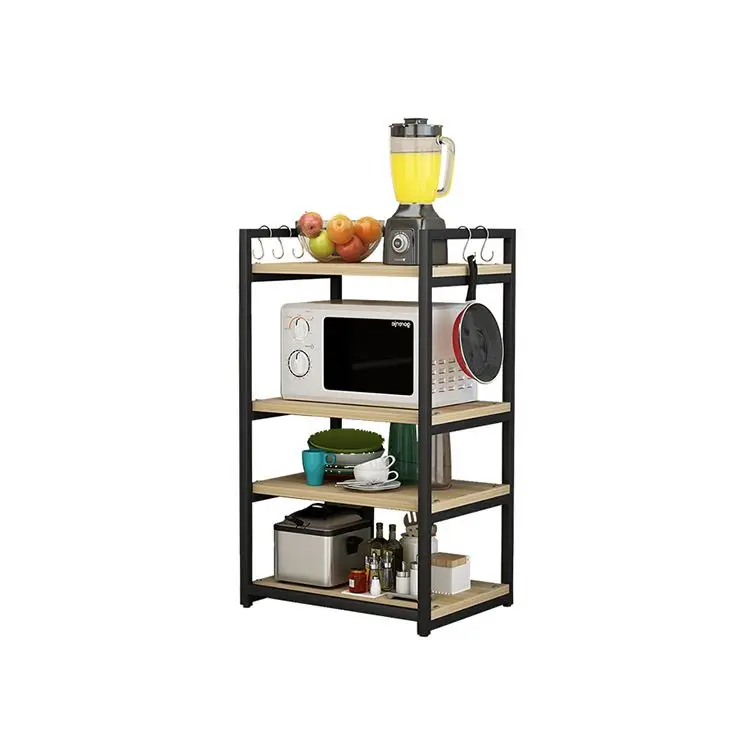 
Kitchen Living Room Light Duty Home Free Metal Racking Floor Storage Shelves 