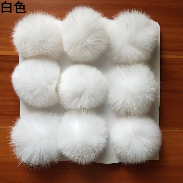 Круглые пушистые Помпоны из натурального Лисьего меха енота на заказ 9 см 8 10 15 18 12 экологически чистые помпоны своими руками