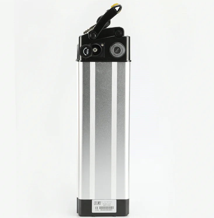 
Deep cycle life silver fish shell rechargeable 36v 10ah electric bike li ion battery with BMS 