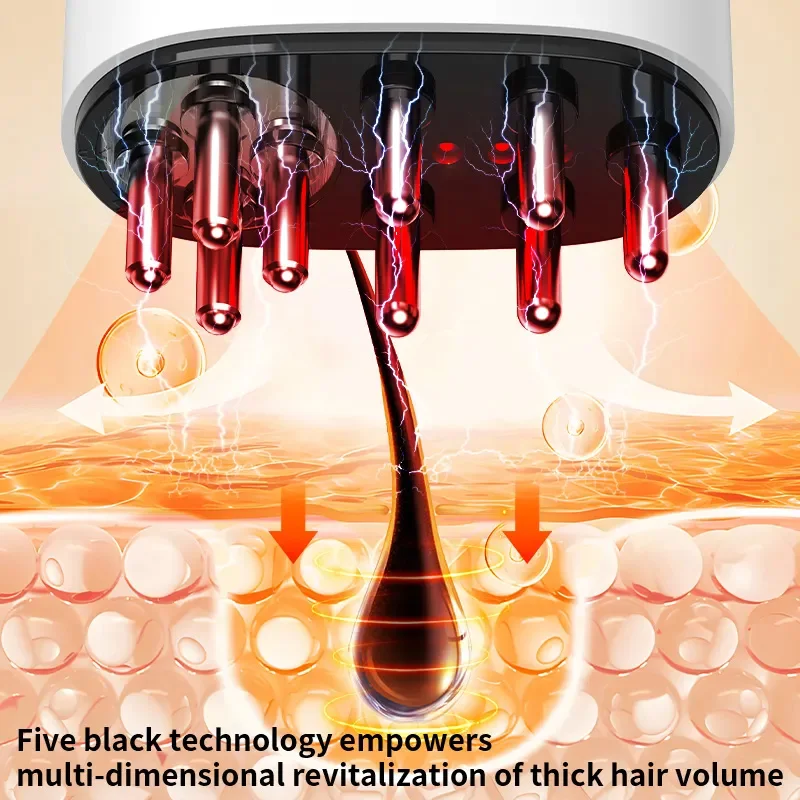 Hair Brushes Scalp Massager Comb Device Hair Oil Applicator Machine Electric Hair Care Comb