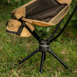 Indoor Outdoor Rest Chair Foldable Moon Chair 360 degree rotatable hiking camping beach chair