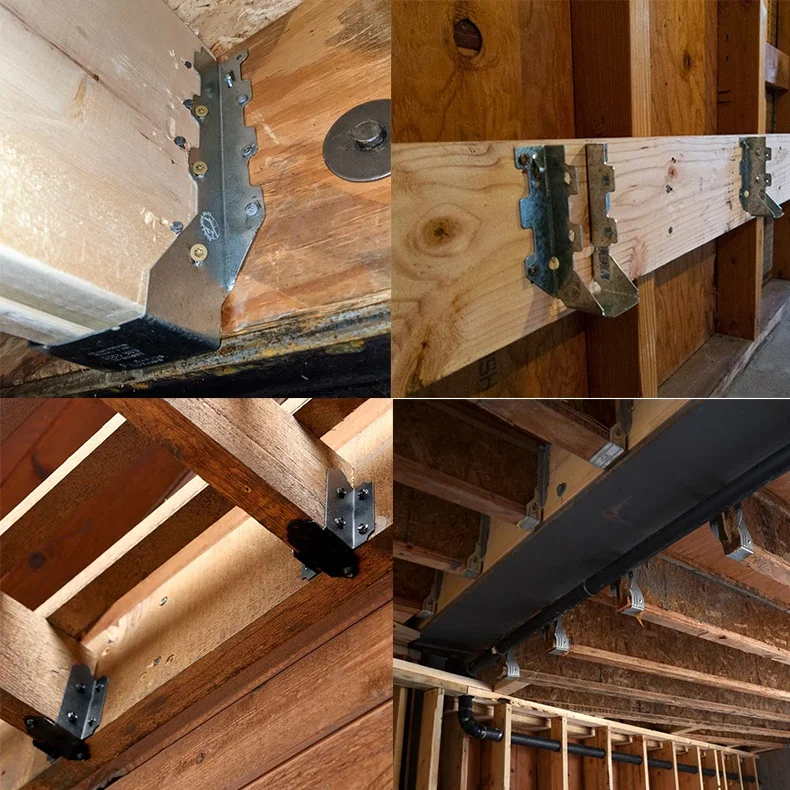 Custom Black Powder Coated Metal Steel Beam Mounting Steel Joist Hanger