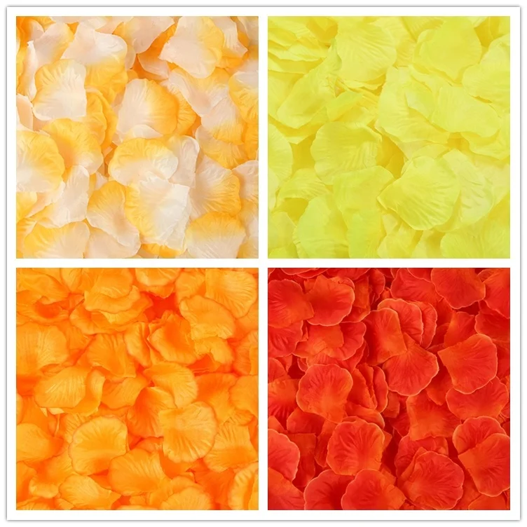 X-1201 Factory Direct Sale Wedding Decoration Artificial Silk Rose Flowers Petals