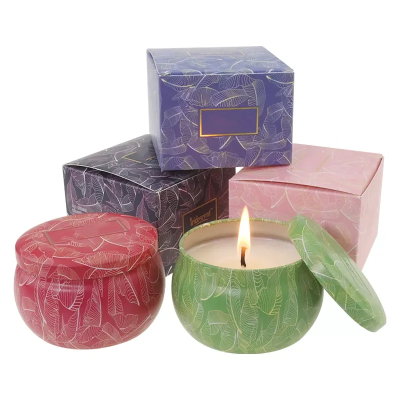 Luxury wholesale aroma soy wax tin candle professional manufacture high quality scented tin candles