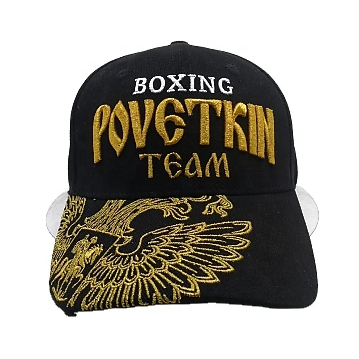 Высококачественная Стильная черная Спортивная Кепка Gorras с золотой вышивкой мужская бейсбольная кепка логотипом на заказ 6 панелей