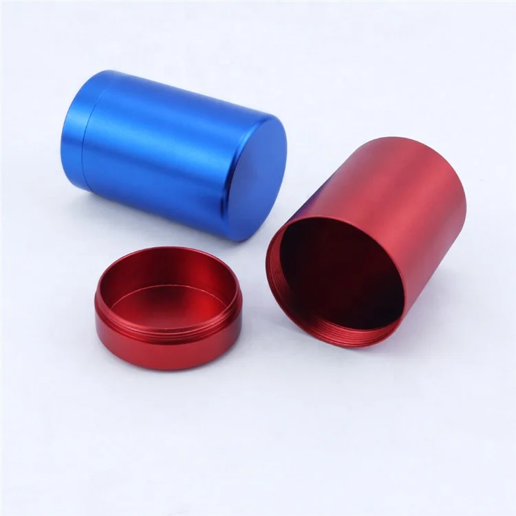 Logo Engraved Laser Aluminum Storage Container Metal Cigarette Case Pre Rolled Cones Smoking Accessories Herb Box with Seal Lid