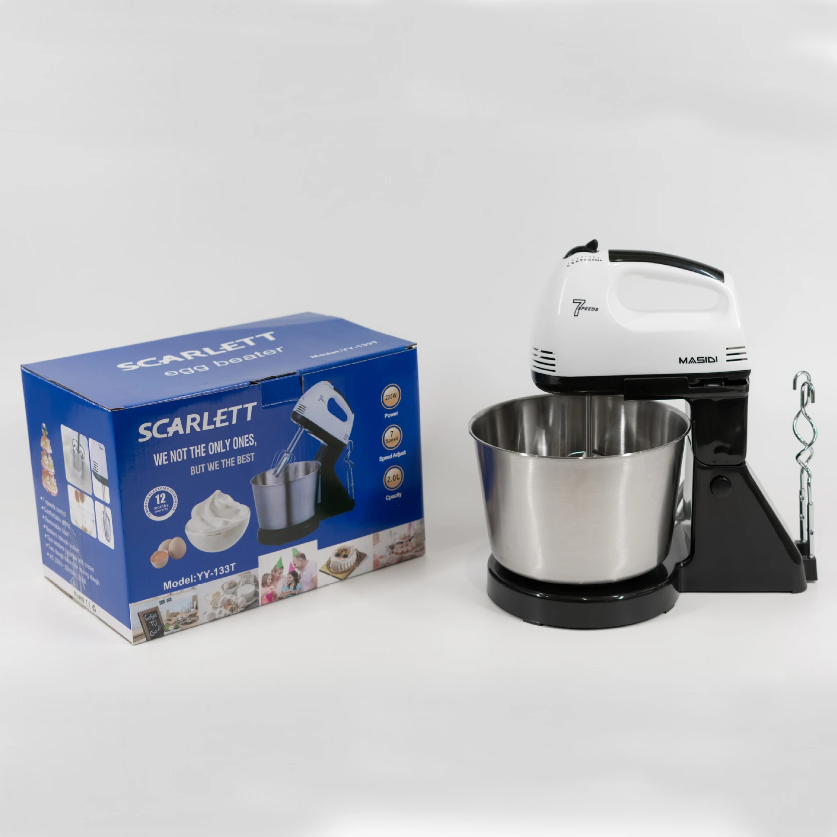 
Electric Hand Mixer cake With Stainless Beaters food mixer with bowl 7 speed 