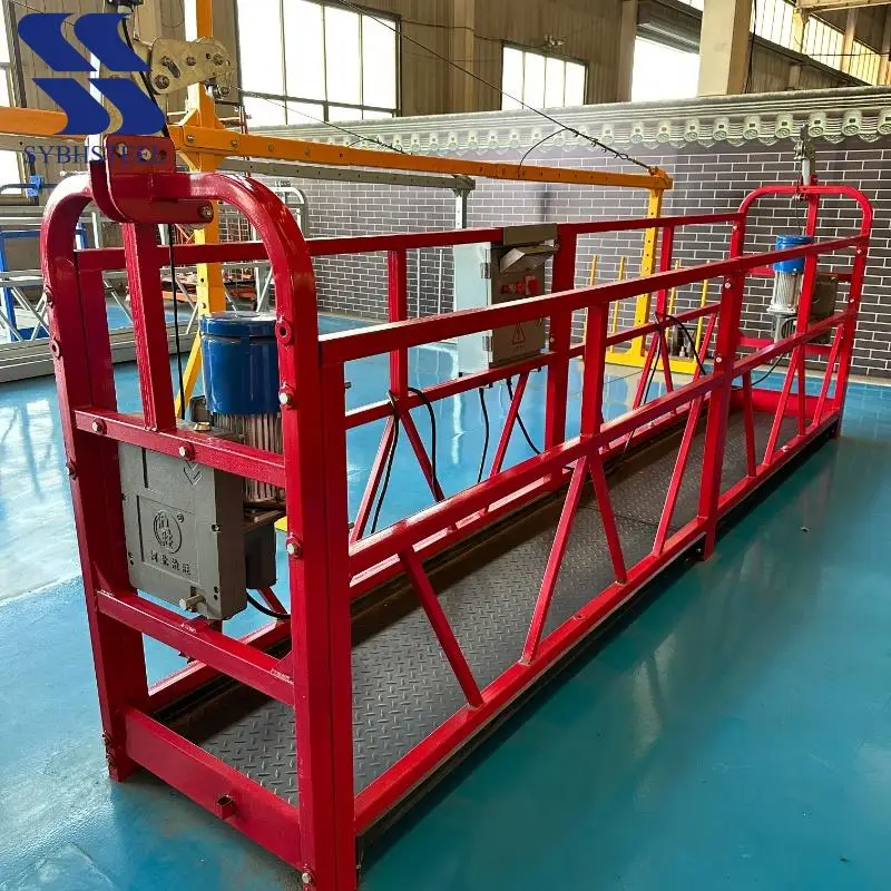ZLP630 Efficient Electric Gondola Painted Rapid Deployment Construction Lifter for High-Rise Applications