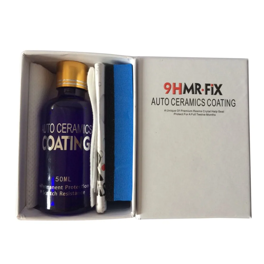 New brand  Mr. Fix Upgraded 50 ML 9H Car Polish Liquid Ceramic Coat Super Hydrophobic Coating Crystal  Auto Detailing Glasscoat