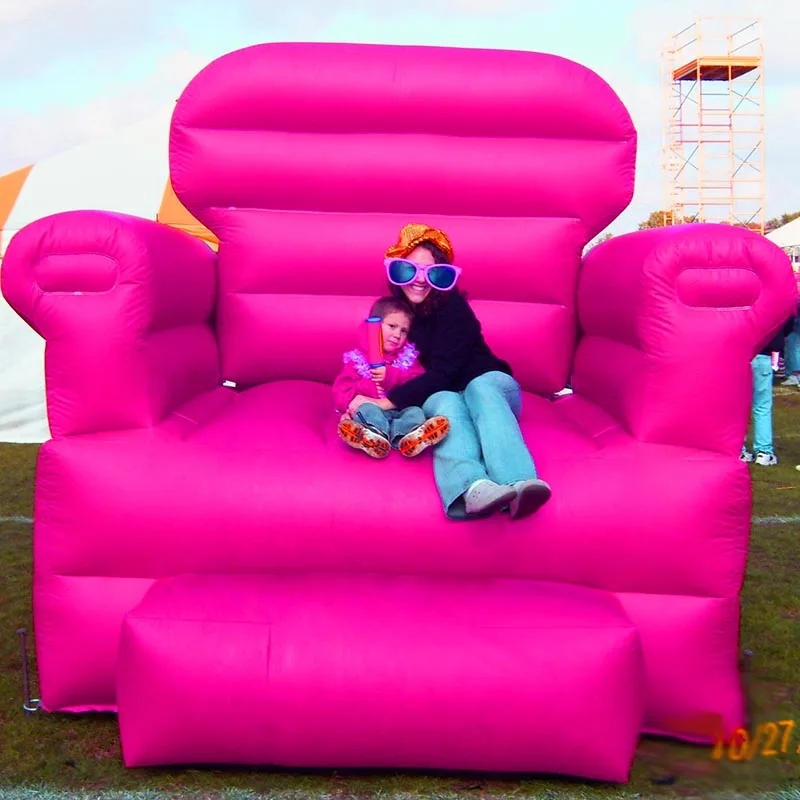 Big Inflatable Couch Red Chair Inflated Photo Attraction