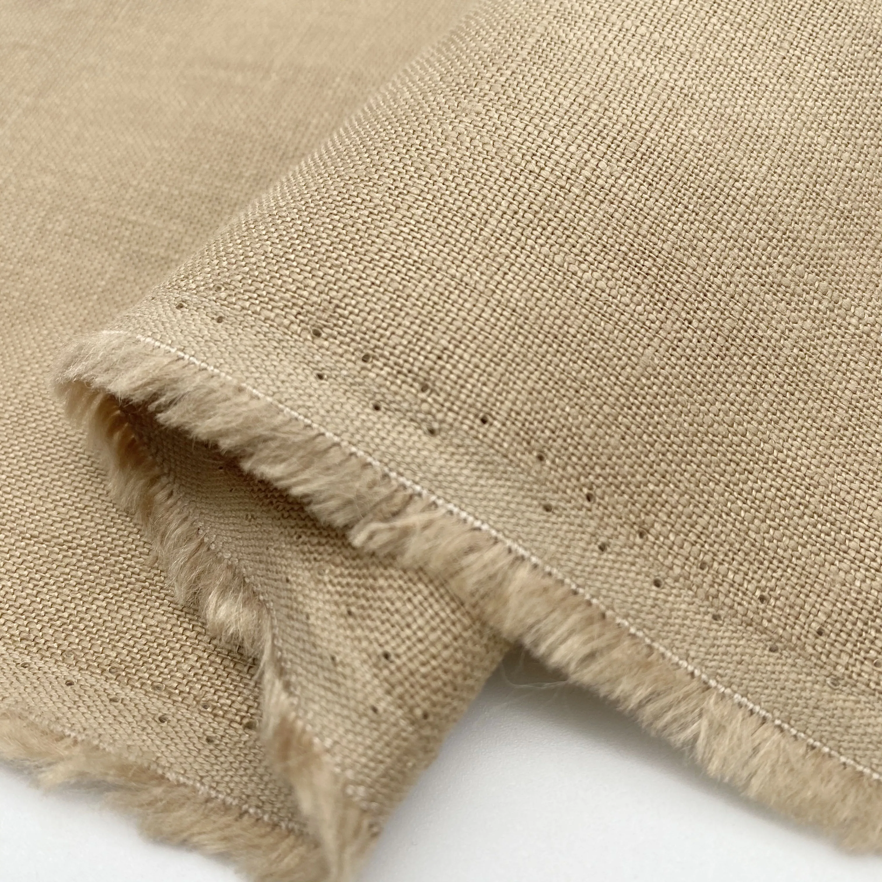 Hot product 100% linen fabric 6*6 thicker 260GSM for dress linen fabric