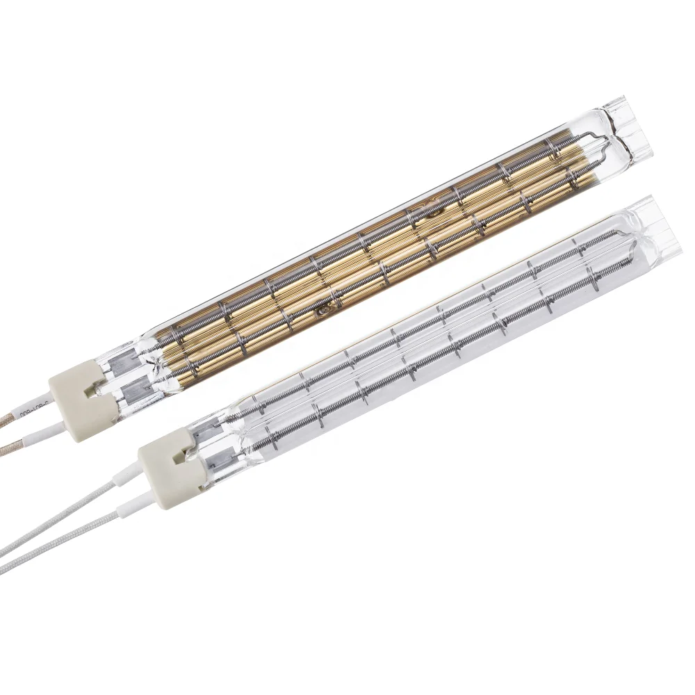 Tube Heating Lamp Light Infrared Halogen Quartz Customized 12v 110 Volt 350w 500w 600w 1000w 1300w 1500w