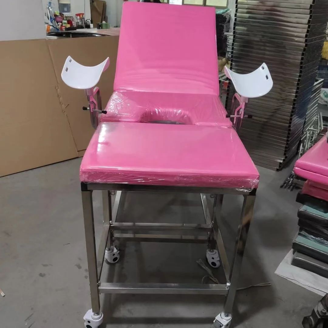 Good quality gynecological stainless steel obstetric delivery bed birthing table for hospital