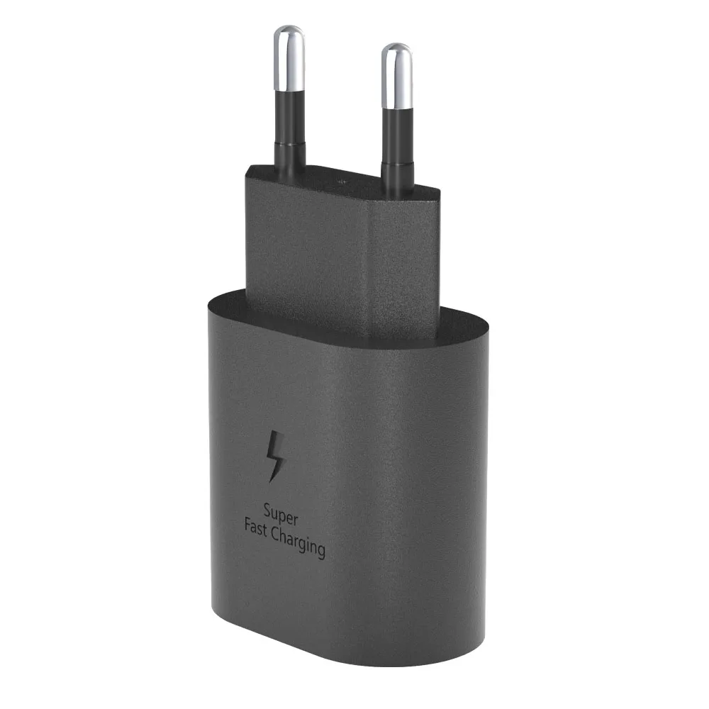 US EU 25W 1 Port Super Fast Charging Mobile Cell Phone USB Charger with convertible plug