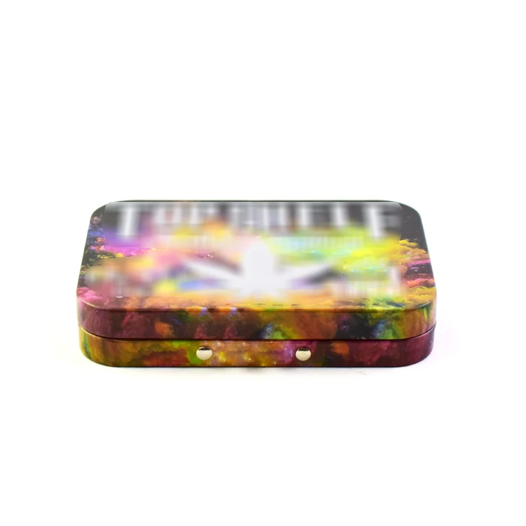 Customized Childproof Smell Proof Metal Tin Box Packaging for Tobacco/ Candy/ Chocolate/ Mint