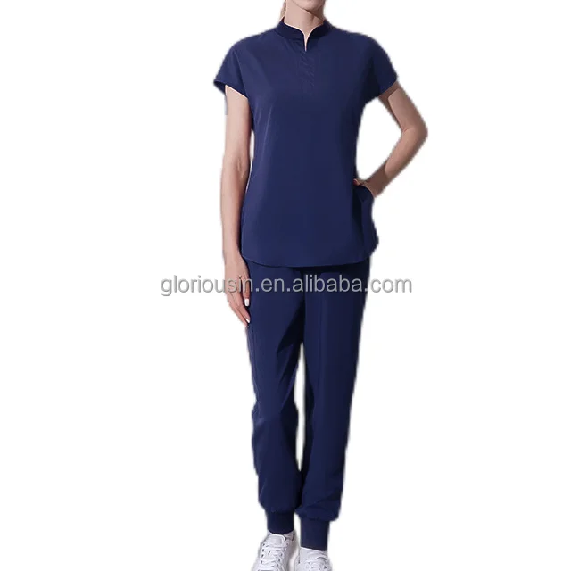 GloriousIn RTS Scrubs 2023 Theatre Houseman Veterinary Uniforms Men Grey Jackets Stretchy Nice Brand Zippers Koi