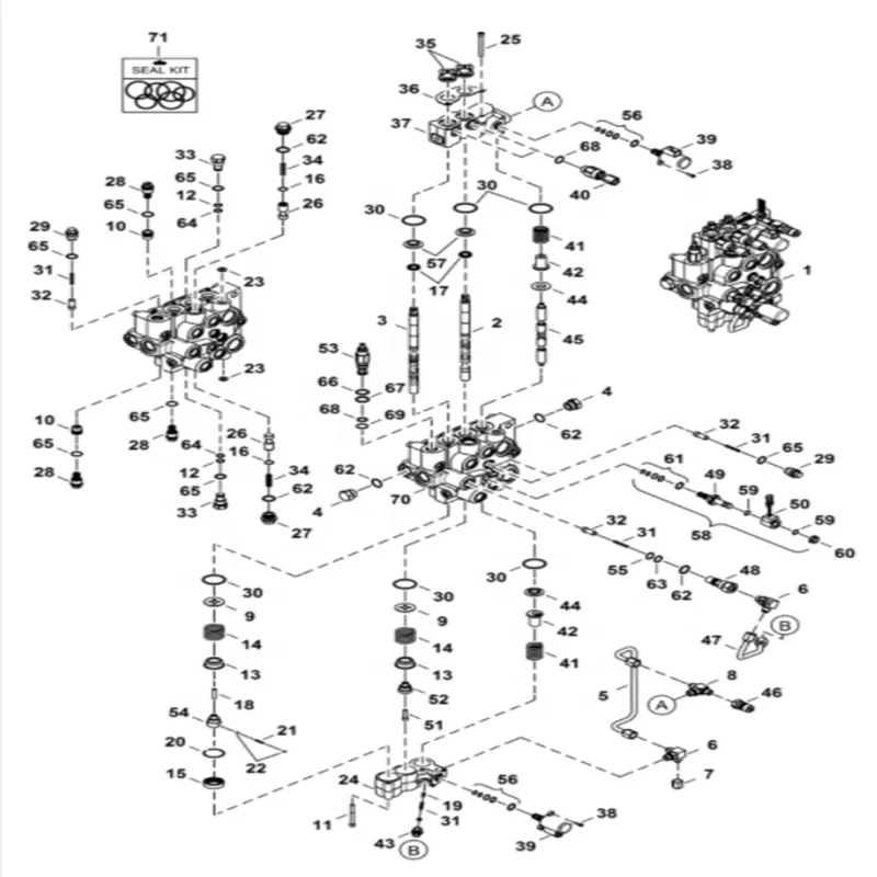 Proportional Valve 6698434 For A300 A770 S100 S130 S150 S160 S175 S185 S205 Loader Spare Parts