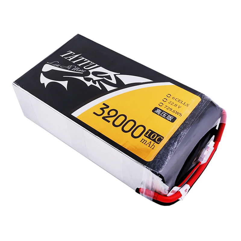 TATTU 32000mAh 22,8 V 6S LiPO батарея Burst 10C для большой нагрузки мультироторный FPV Дрон гексакоптер октокоптер