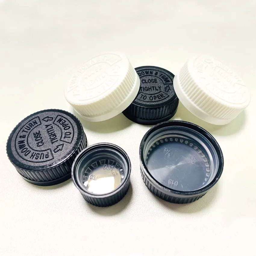 20MM 24mm 28MM 32mm 38MM 42mm safety cap for  child health care bottle cap   plastic bottle cap
