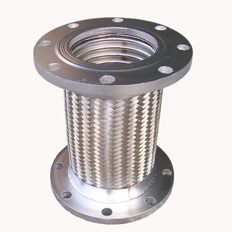 Industrial stainless steel flanged bellows high temperature and high pressure braided mesh steam pipe explosion-proof metal hose