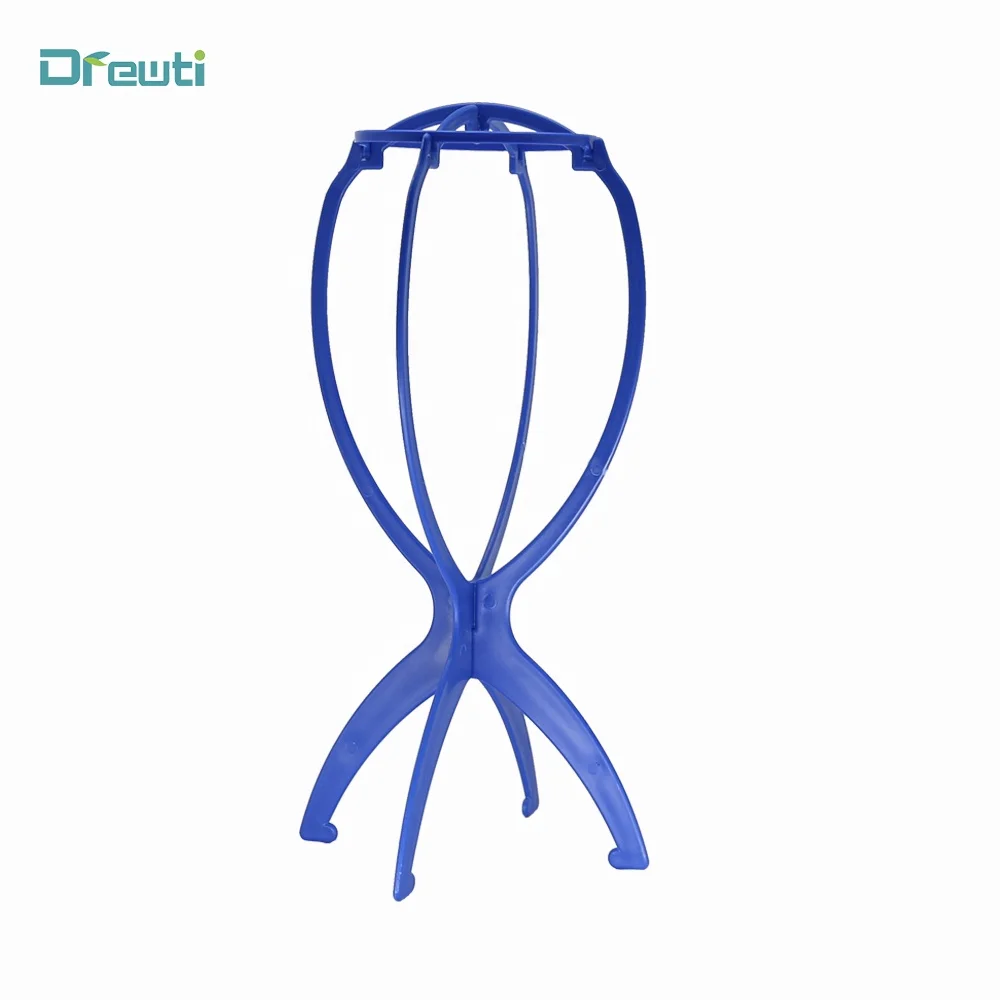 Wholesale professional Plastic Foldable Wig Display Stand Tripod