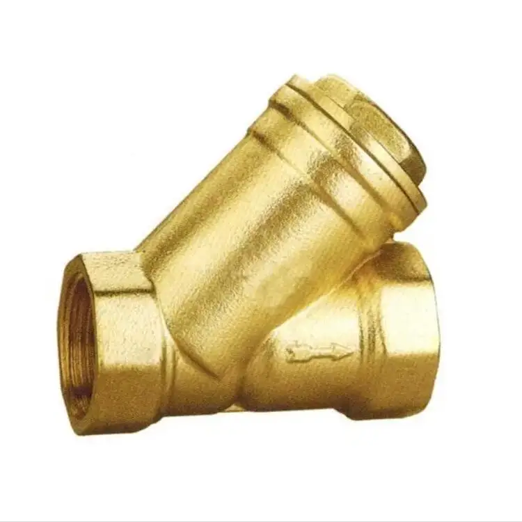 Brass  Pattern Strainer, Bronze Strainer With Tapped Retainer And Threaded End Connections Strainer Valve