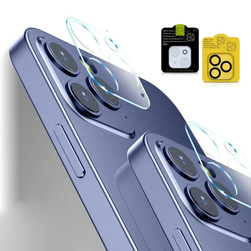 High Clear 9H Tempered Glass Camera Lens Glass Protector for iPhone 11 12 13 14 Pro Max