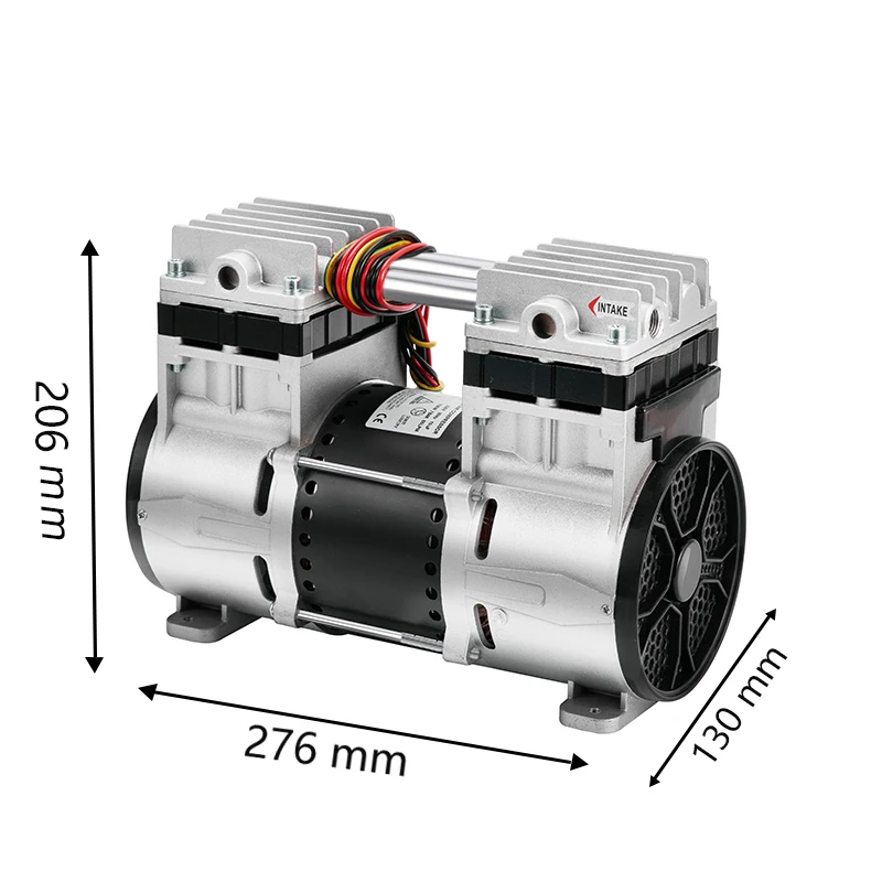 Medical high vacuum large flow silent oil-free vacuum pump low temperature rise for  liposuction machine