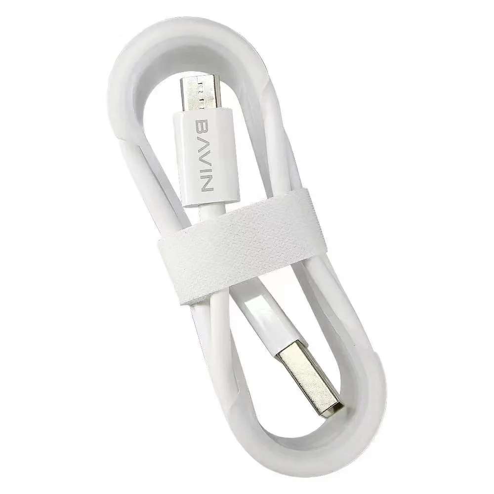 BAVIN Custom Wholesale Price Micro USB type c2.4A Mobile Phone fast charging Data Cable for Android phone CB008