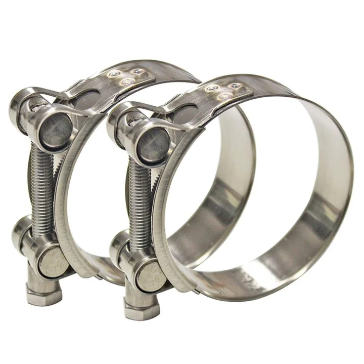 High Quality Adjustable Stainless Steel T Bolt Hose Clamp T-bolt Clamps For Hydraulic Silicone Hose
