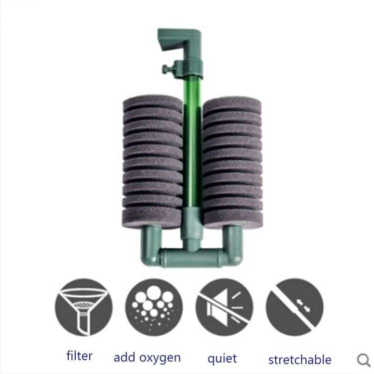 Atman Ultra Quiet Cheap Sponge  Filter L Telescopic Tube Add Oxygen For Aquarium Fish Tank  Aquarium Sponge Filter