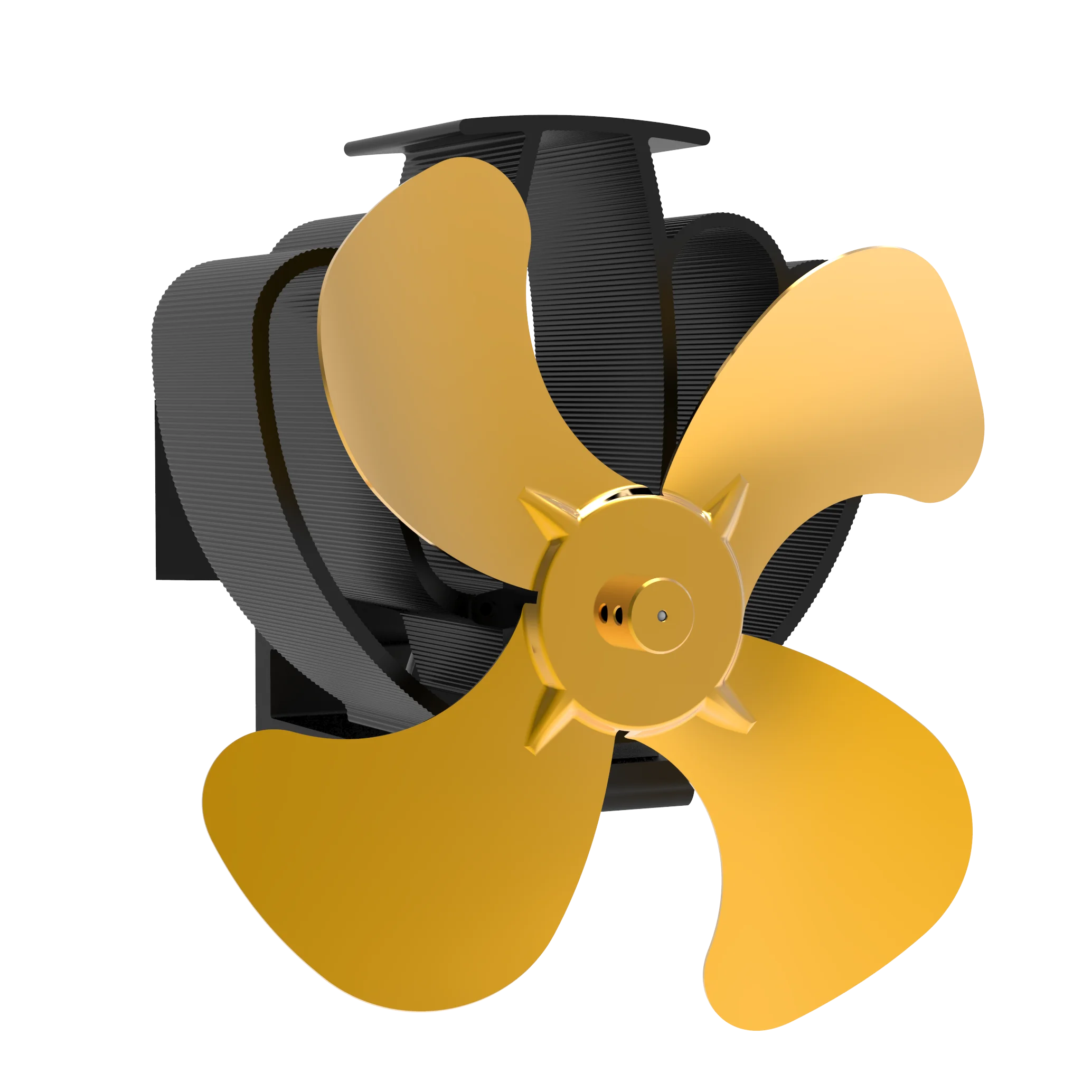 Stove Fan 4 Blade Heat Powered Eco Friendly Chimney Fan for Wood Burners/Fireplace Fans