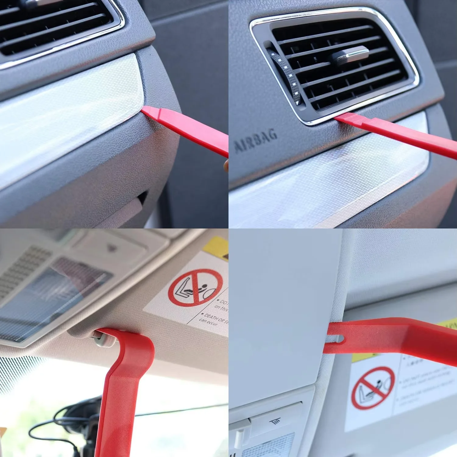 Auto Door Clip Panel Trim Removal Tool Kits Audio Video Dashboard Dismantle Kits Installer Pry Tool