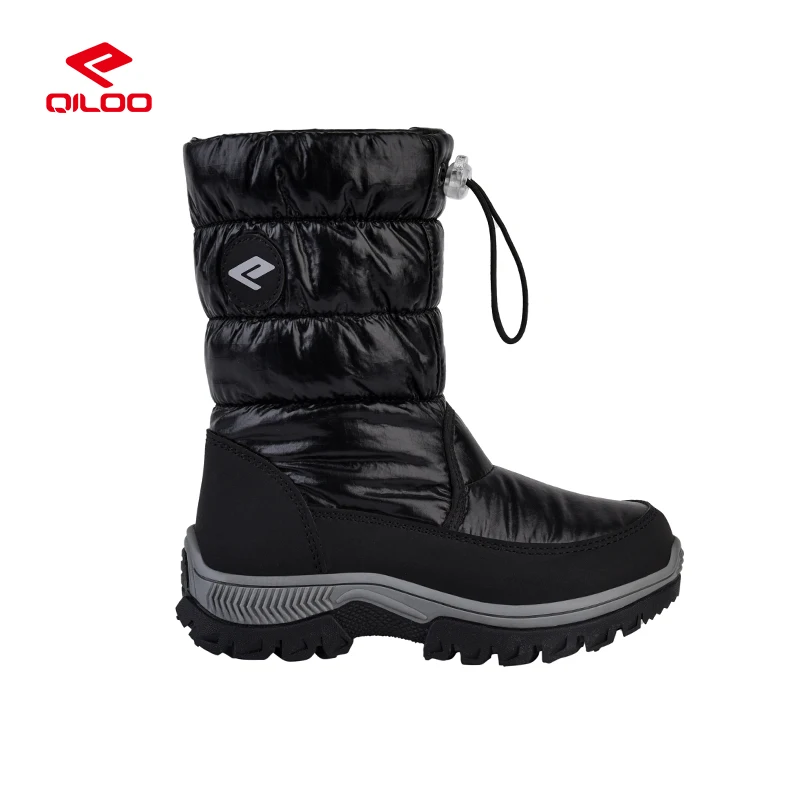 QILOO Unisex Winter Snow Boots for Kids Adults Height Increasing Snow Shoes Waterproof Shoe Box TPR Insole Warm Fur from Canada