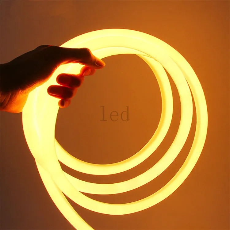 Индивидуальный знак гибкий умный музыкальный DMX 512 пульт дистанционного управления 7 Вт 12 В 220 20 мм светодиодный неоновый 360 degre