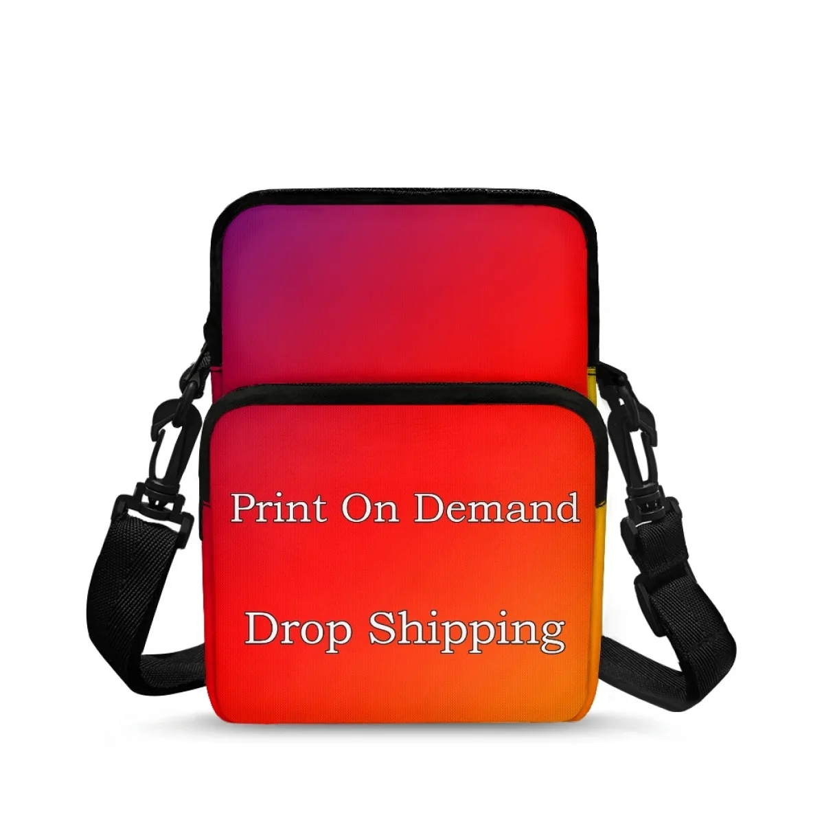 New Mini Mobile Phone Bag for Female Drop Shipping Wrist Coin Purse Canvas Small Crossbody Bags POD Customized Women Messengers