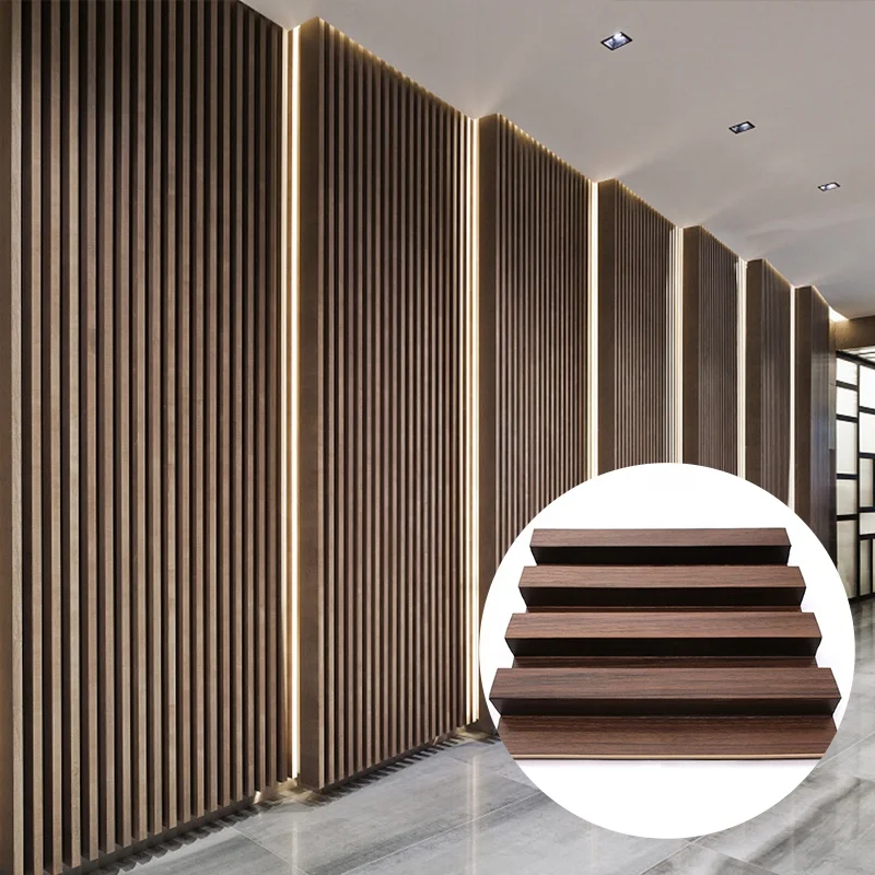 Best Price Wooden Grain PVC WPC Wall Panels Plastic Interior WPC Wall Panels