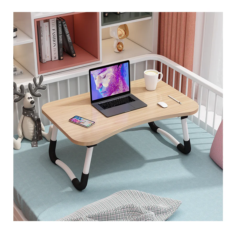 wholesale light foldable bed table for laptop, cheap book reading student home bed tray table