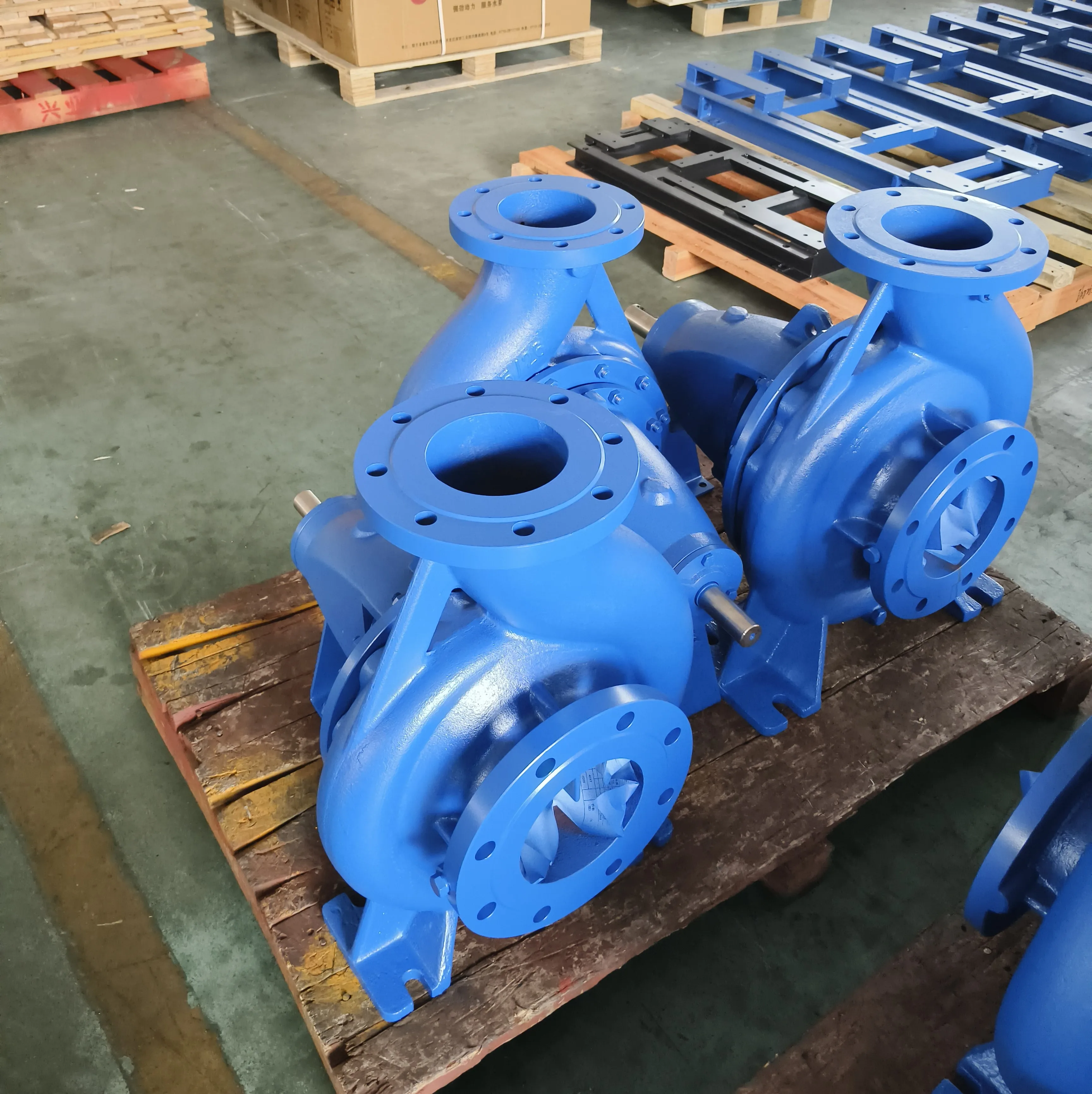 EA Series Single-Stage End Suction Centrifugal Pump DIN24255 Standard Brass Impeller for Fire Protection