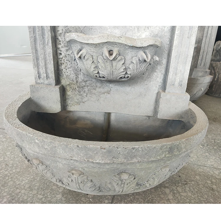 Outdoor Modern Solar Pot Resin Wall Water Fountain