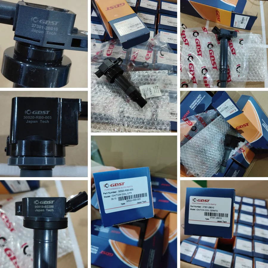 Car Ignition Coils 27301-2B010 27300-2E000 90919-02244 90919-02258 22448-ED000 22448-8H315 For Hyundai Kia Toyota Nissan Honda